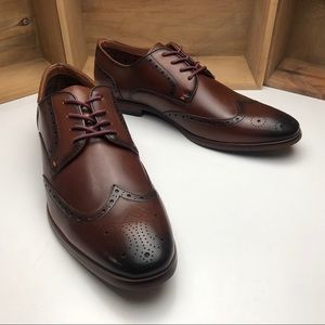 Tallia Vitale Lace-Up Wingtip-Toe Oxfords
